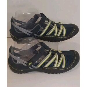 J-Sport by‎ Jambu Slip-On Sneaker Shoe Athletic Sport Blue Green White Women's 8